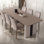 Italian minimalist modern rectangular rock table