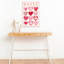 «Happy Hearts», art mural abstrait fantaisiste romantique-129022007