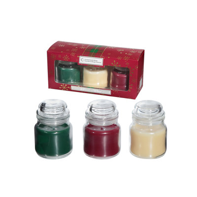 Ensemble 3 pièces de bougies parfumées