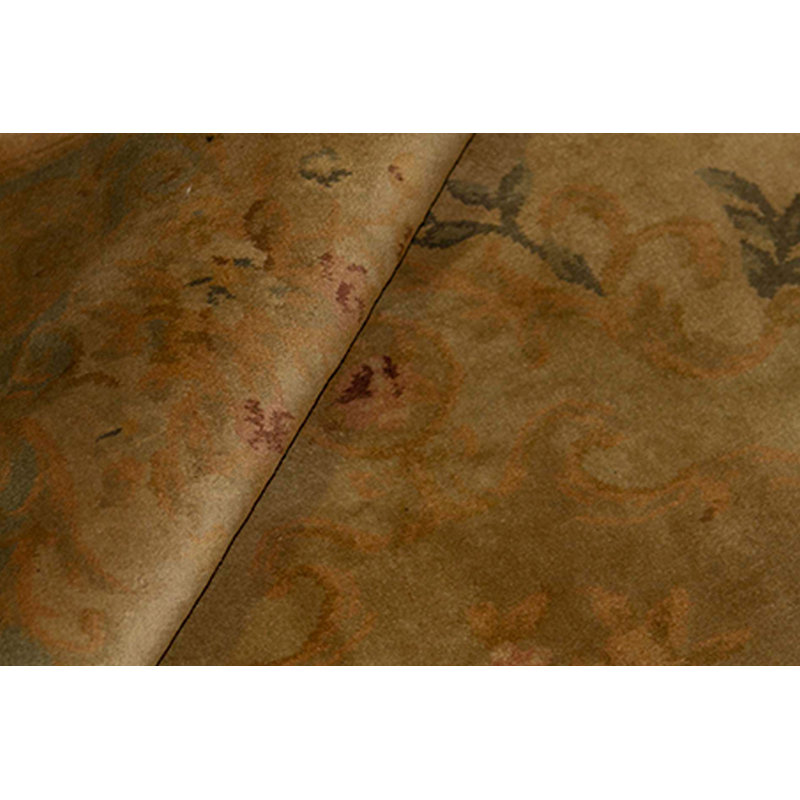 Hand-Knotted High-Quality Green Area Rug