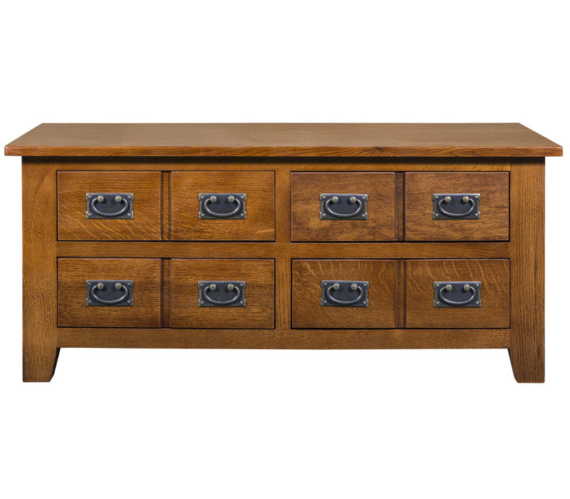 Table basse 8 tiroirs Mission