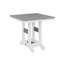 Berlin Gardens Garden Classic Regular Top With White Base Square Bar Table-1058201075-1058201087
