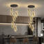 Lustre 5 lumières DEL moderne en acrylique noir-1161757556-1161757559-1161757560