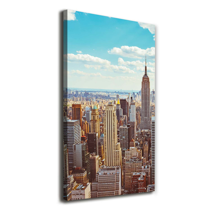 New York Bird Flight 1 Piece Wrapped Canvas Wall Art
