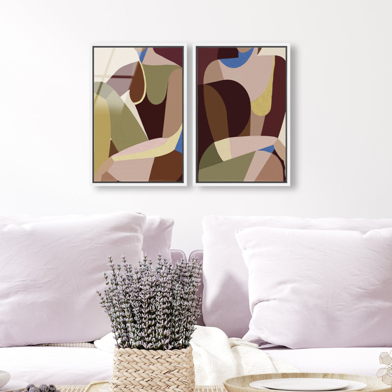 Body Studio Set Set by Oliver Gal, 16" H x 11" W, White Floater Frame