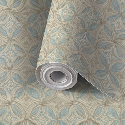 Papier peint auto-adhésif à peler et coller de style céramique mat pour espaces contemplatifs auto-adhésif et amovible 17,7 po x 118 po (45 x 300 cm)