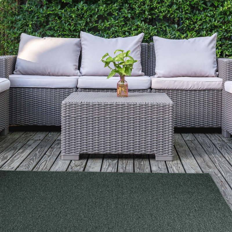 Indoor Outdoor Pet and Kids Friendly Solid Color Teal Area Rugs, Stain & Fade Resistance, Perfect for Patio, Deck, Picnic, Beach, Backyard, Event, Camping & Wedding Rug