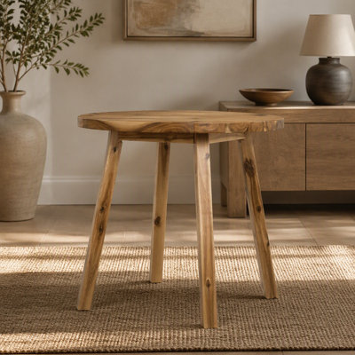 D32x30" Round Dining Table, Solid Wood