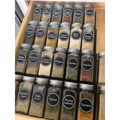 Cabinet System Spice Jar & Rack Set