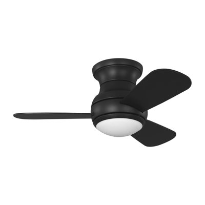 Ventilateur de plafond intérieur avec lumières noires minuit et télécommande portative Génération Lighting