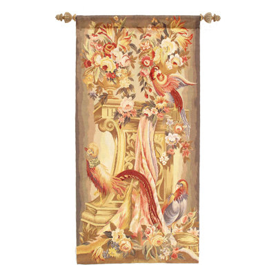 Wall Hanging Antique Tapestry 3'1'' X 6'4''