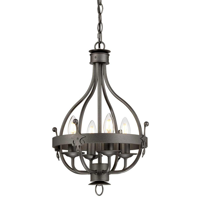 Augill 4 - Light Graphite Unique/Statement Pendant