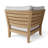 Luxe 125'' Wide Teak Patio Sectional with Sunbrella® Cushions