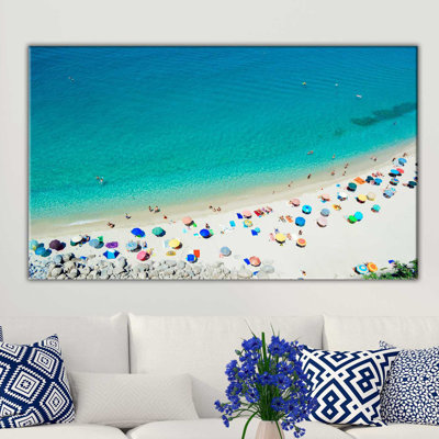 « beach day », reproduction de photo sur toile tendue