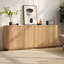 Armoire de rangement en bois avec motif vertical Wave-904828159