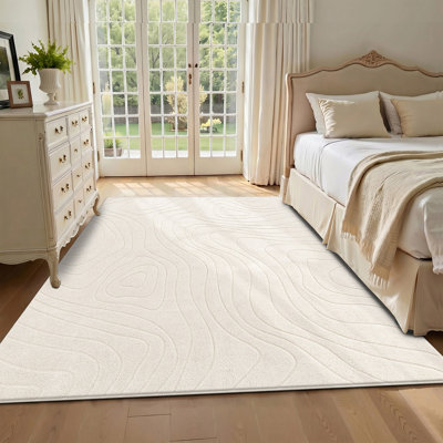 Tapis d'intérieur moderne antidérapant lavable Modern