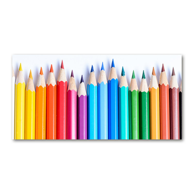 Colourful Pencils - Print, Canvas, 50cm H x 100cm W x 2cm D