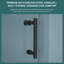 Porte de douche coulissante simple l 48 po x H 76 po - Verre trempé de 8 mm avec cadre en acier inoxydable 304-121607536