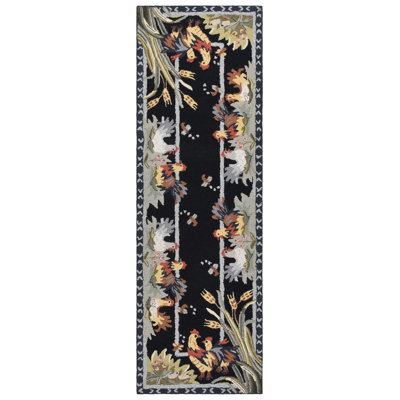 Kinchen Hand Hooked Wool Oriental Rug