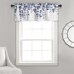 Weeping Flower Floral Tailored Window Valance
