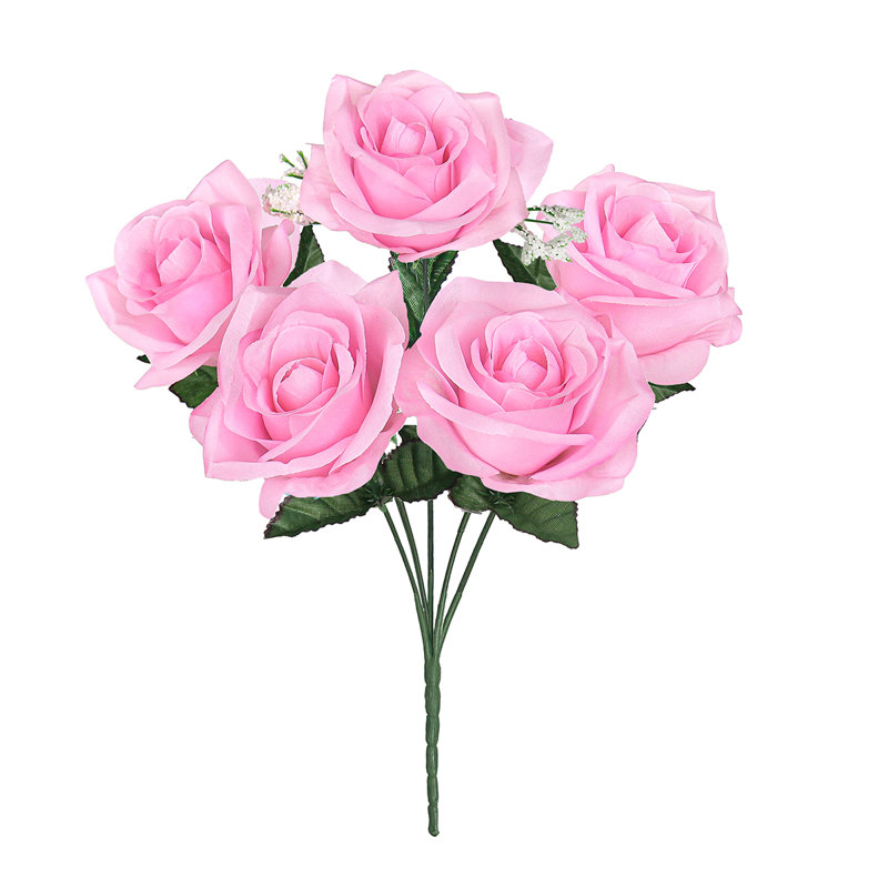 Rosier artificiel ouvert, Rose