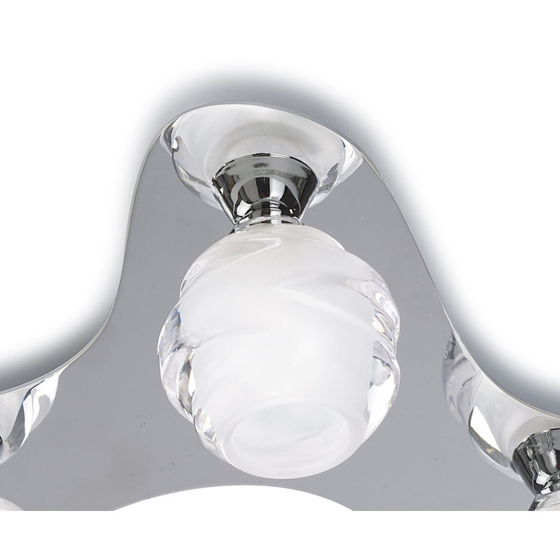 Schulen 2-Light 32cm Flush Mount, Polished Chrome