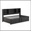 Lit de jour simple en métal avec lit gigogne simple, tablettes de rangement et ports USB-1132206215