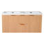 Meuble-lavabo mural double 47,24 po, armoire en MDF avec plateau en Smc, portes à fermeture en douceur et tiroirs divisés
