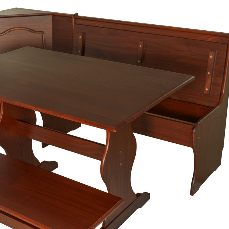 Chelsea 8 - Piece Pine Trestle Dining Set with Cushions, Walnut