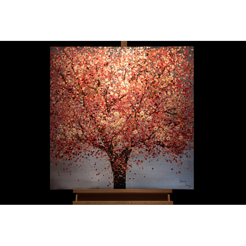 Hand -painted Cherry Blossom Magic Acrylic Painting