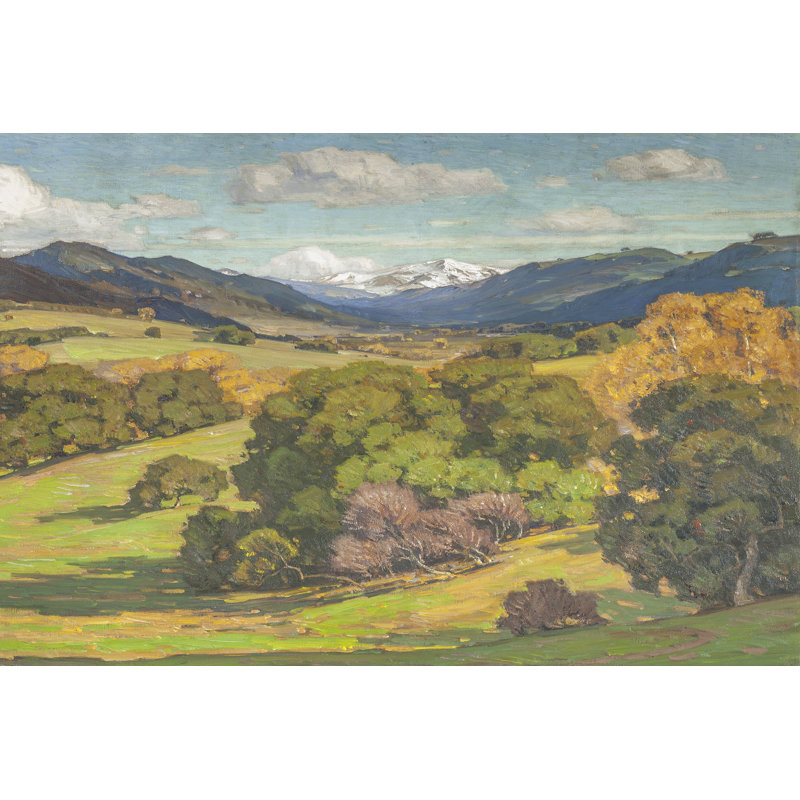 Yellow Ochre Valley II by William Wendt - Wrapped Canvas Print, 30 cm H x 46 cm W