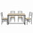 Five-piece set table and chair with backrest, industrial style, solid structure-1065907647-1065907523-1065907522