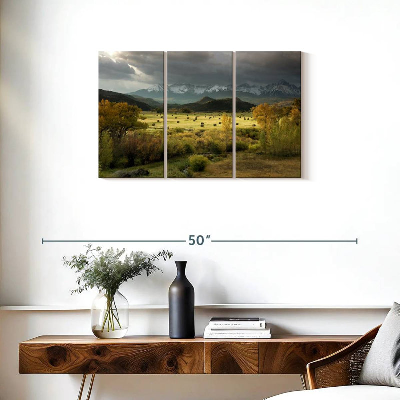 Alvord Ridgway Field Hay Bales, 20" H x 33" W