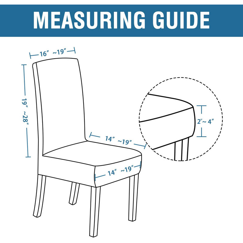 Housse pour chaise de salle à manger, Taupe