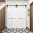 84'' Solid + Manufactured Wood double Bi-Fold Barn Doors Primed ready for use-98430417