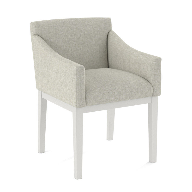 Upholstered Arm Chair, Applause Bravo, White