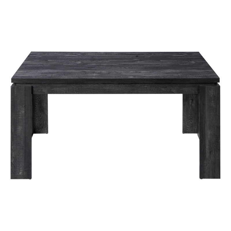 Table de salle à manger, rectangulaire, 60 po, cuisine, salle à manger, stratifié noir, contemporain, moderne, Noir