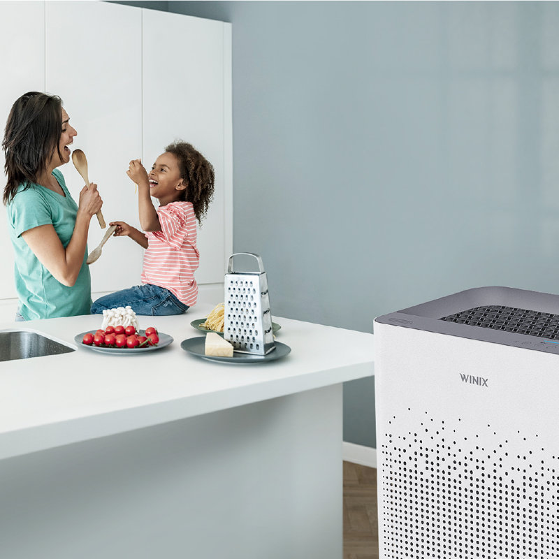 White HEPA Air Purifier with Smart Sensors and WiFi