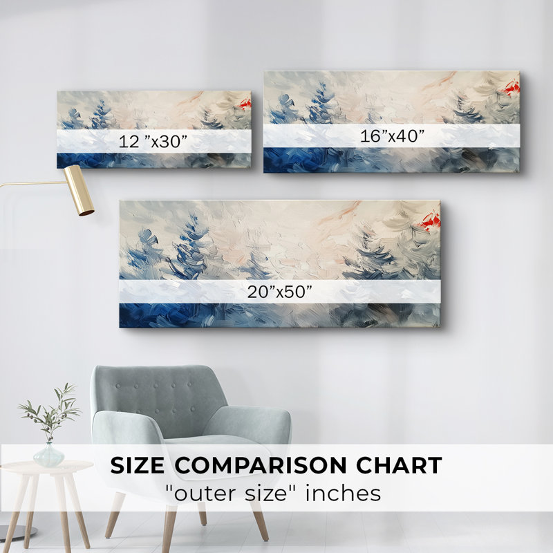 Série paysage - LVI - Toile tendue avec châssis - Prêt à accrocher, H 20 po x l 50 po