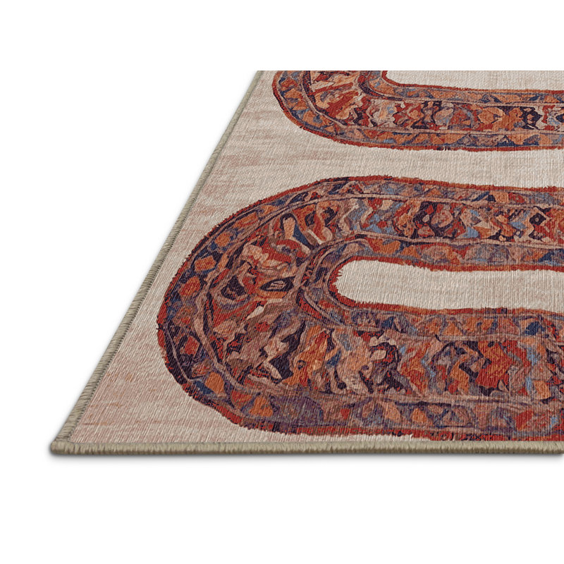 Tapis brun lavable à la machine, Tapis de couloir 2 pi x 4 pi
