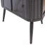 Armoire de rangement d'angle moderne à 3 niveaux avec portes en verre trempé, tablettes amovibles et structure en métal - Organisateur autoportant pour la salle de bain, la cuisine, la chambre à coucher, le salon ou les petits espaces