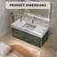 Ensemble de meuble-lavabo mural 48 po