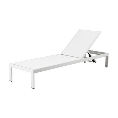 Aynura 25'' Outdoor Metal Chaise Lounge & Reviews | AllModern