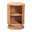Table d'appoint en rotin naturel Dorielle de Bali & Paris avec deux tablettes