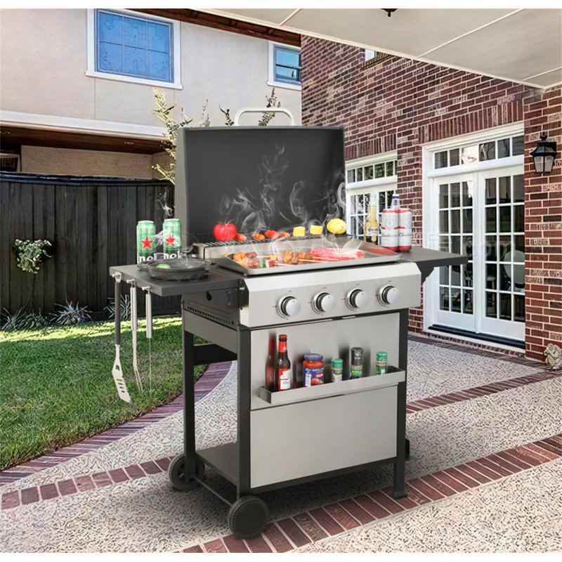 Barbecue au gaz propane à 4 brûleurs
