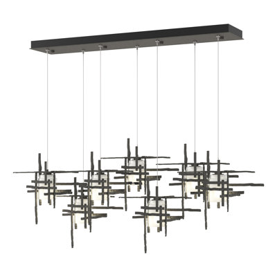 Tura 7-Light Glass Rectangular Pendant