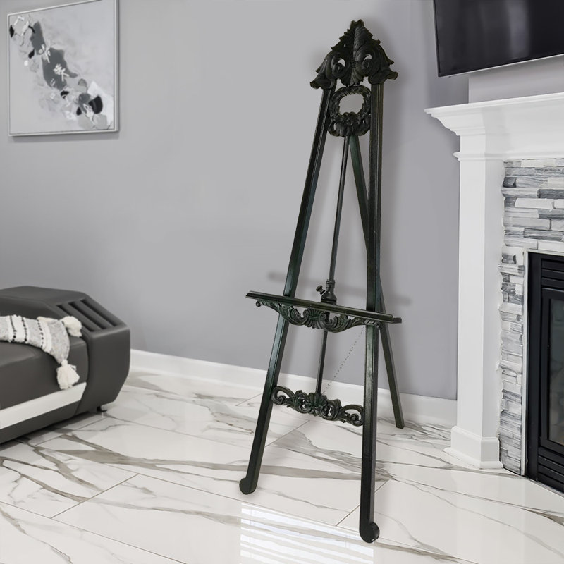 Wayborn Folding Solid Wood Tripod Easel, Black