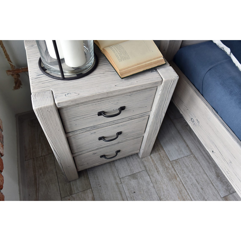 White Springs 54cm W Solid Wood Bedside Table