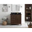 Teck de 36 po Sonoma X P 22 po D Meuble-lavabo de salle de bain en noyer foncé-108394048