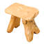 Tabouret d'appoint en bois massif Ehtridge